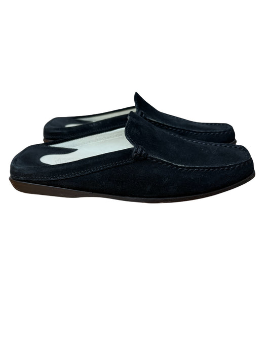 Black Suede Mules - 6