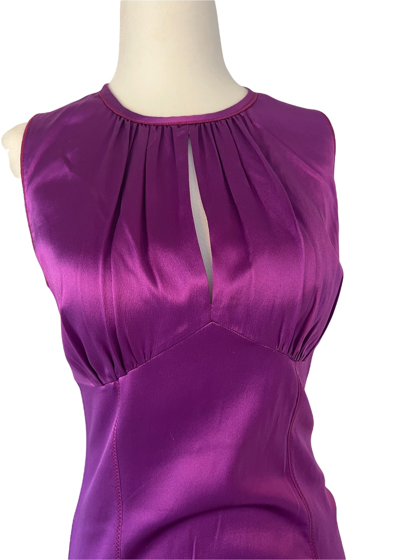 Purple Silk Top - S