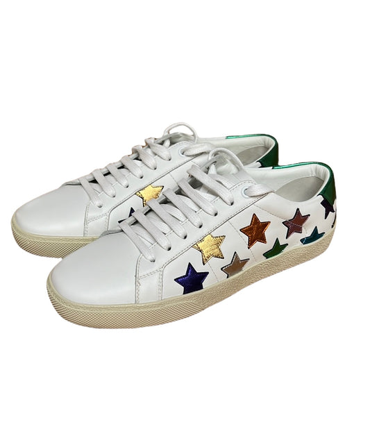 White & Multicolor Sneakers - 7.5