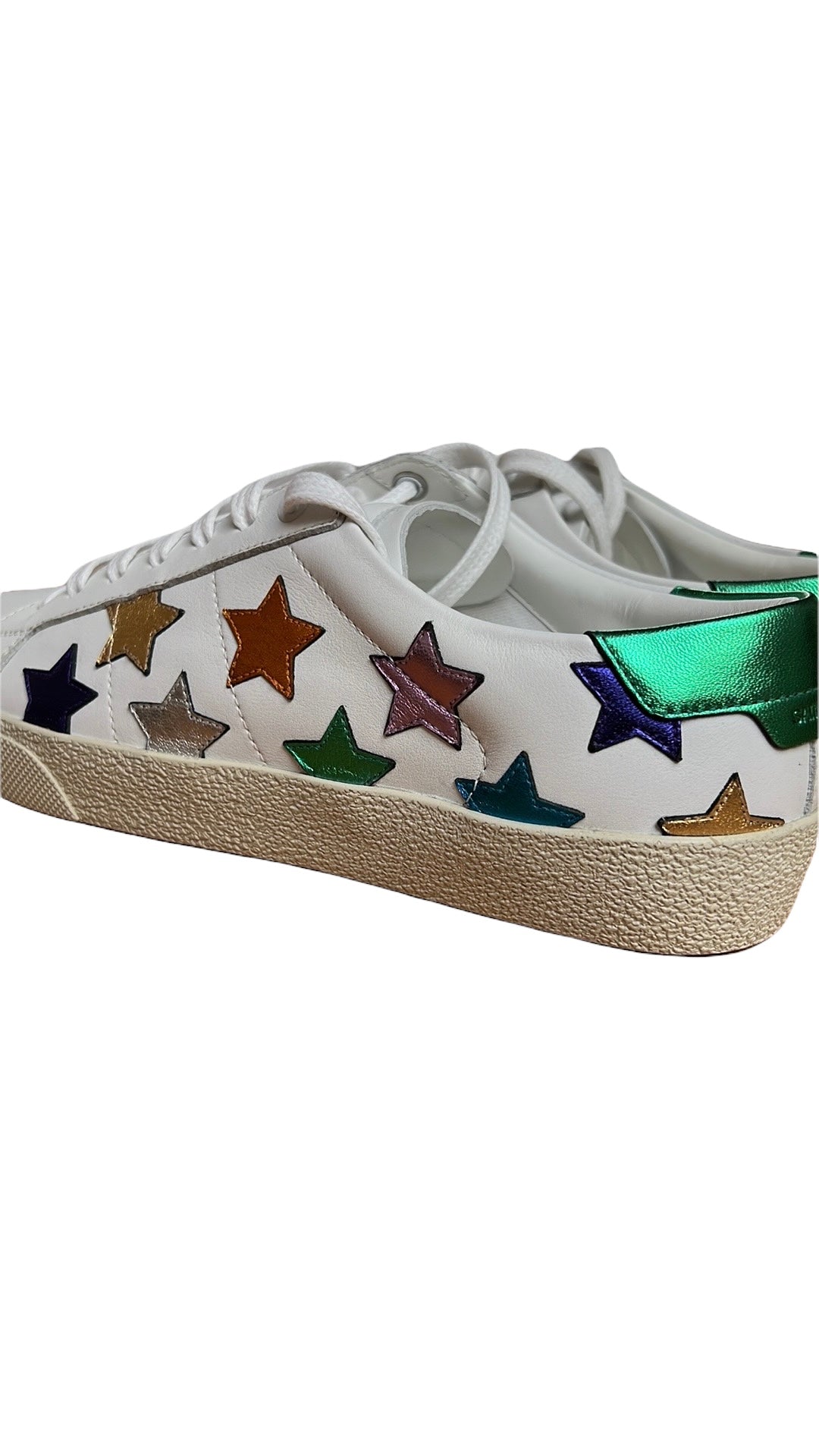 White & Multicolor Sneakers - 7.5