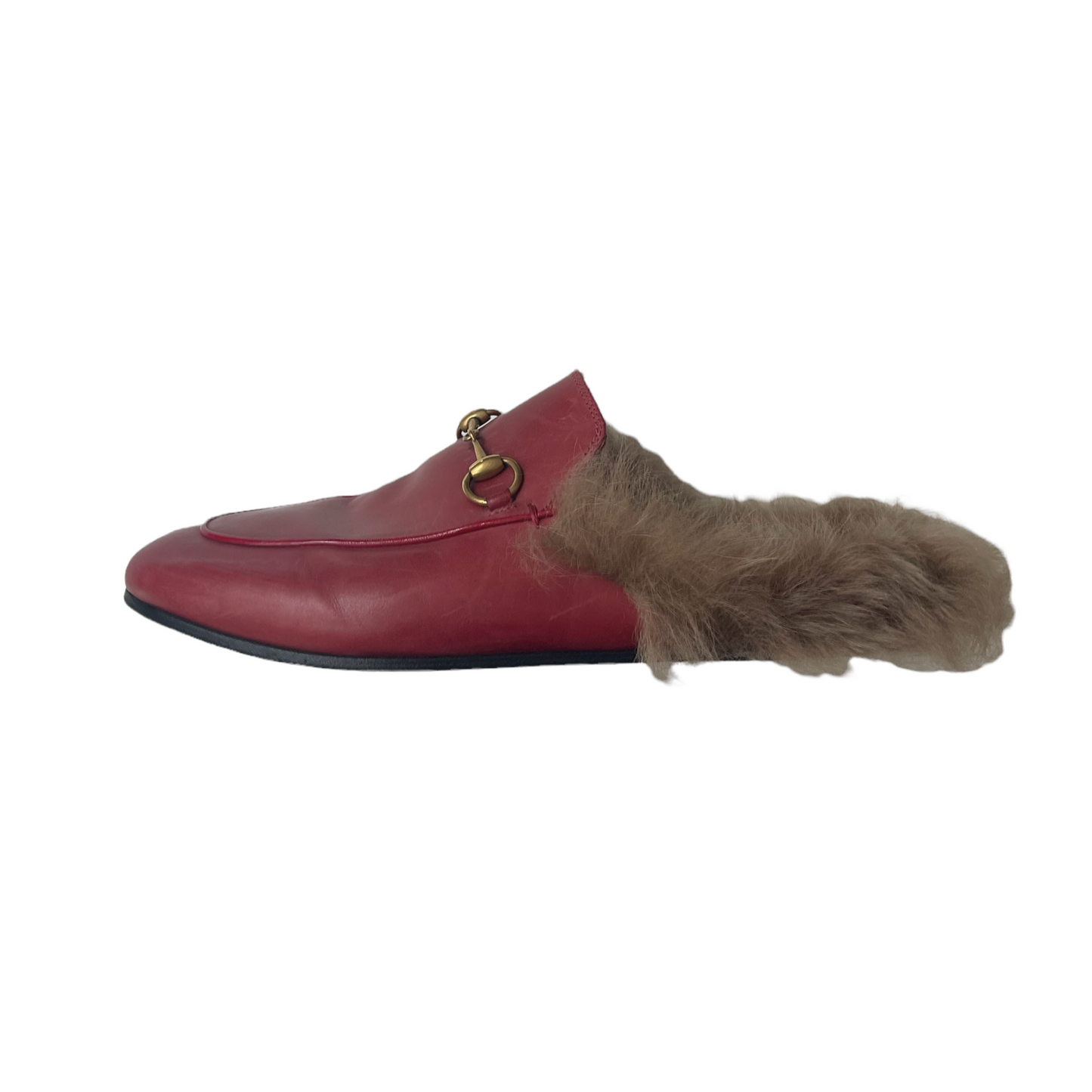 Red Leather Loafers - 8