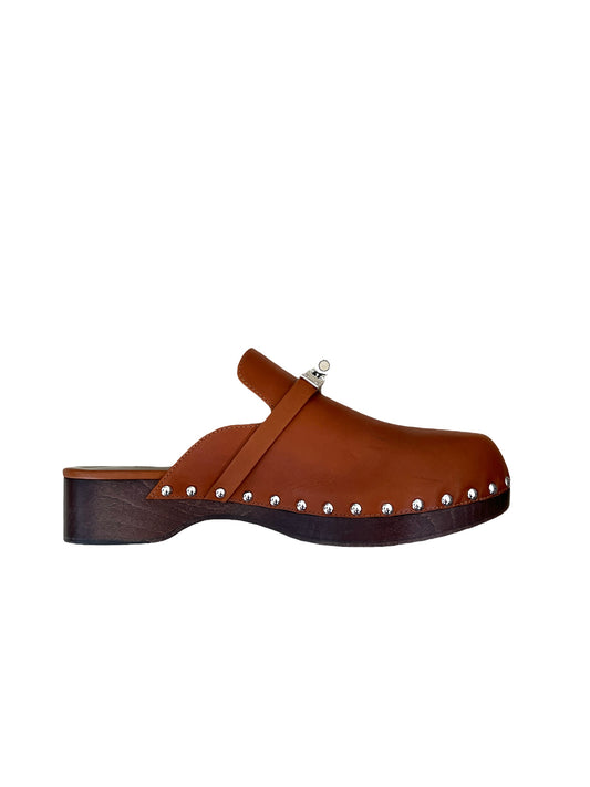 Carlotta Leather Clogs - 10