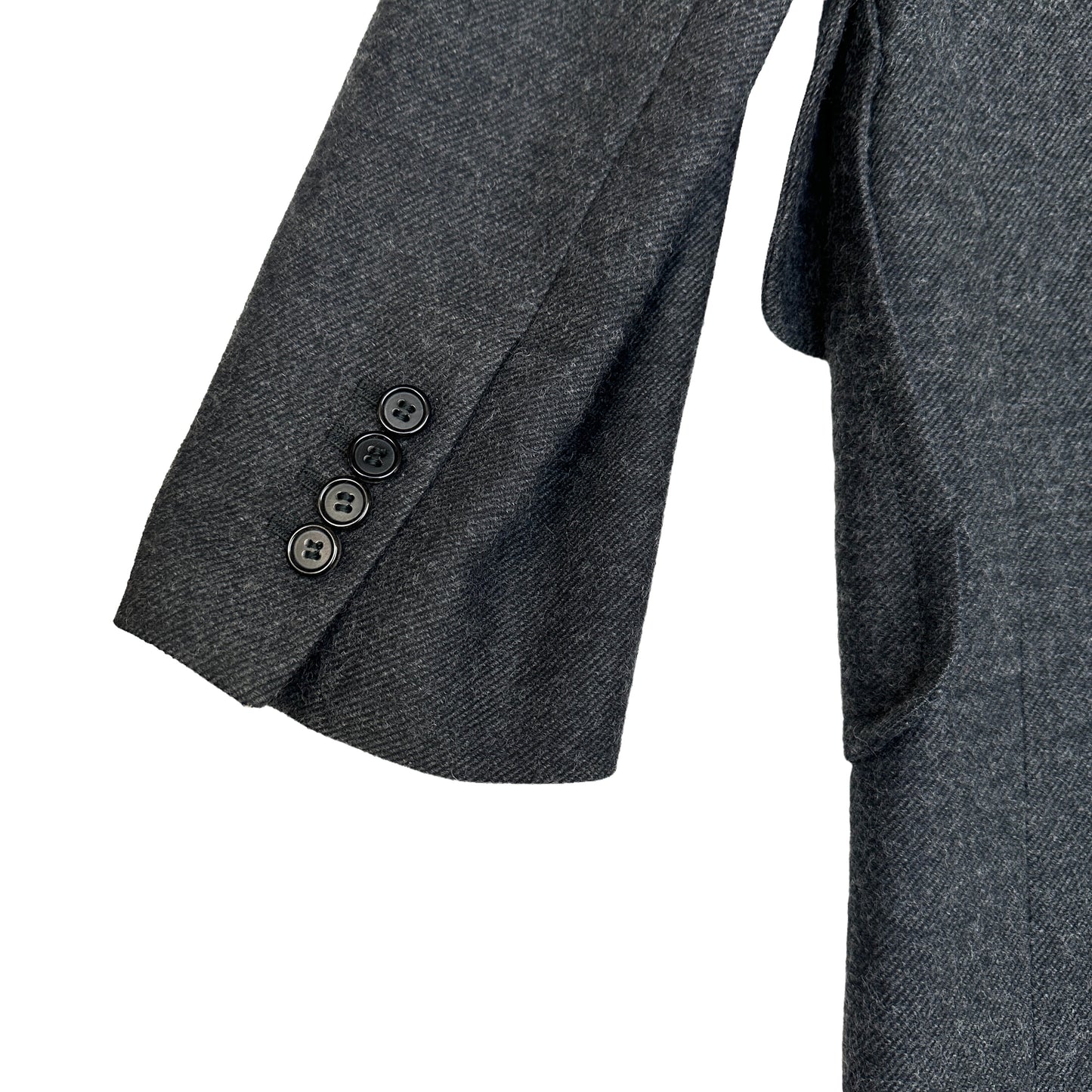 Grey Wool Coat - M