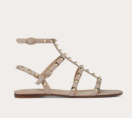 Rockstud Flat Sandals - 8