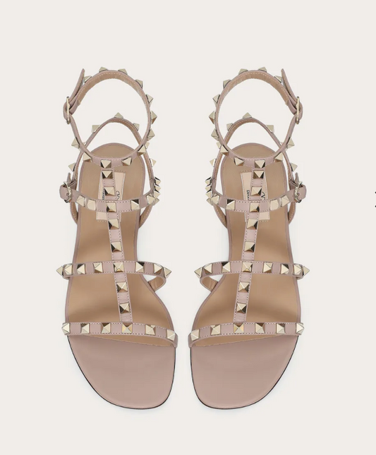 Rockstud Flat Sandals - 8
