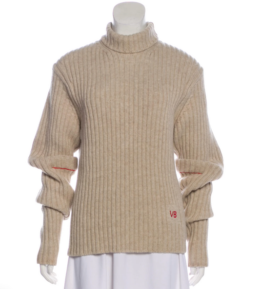 Beige Wool Sweater - XS