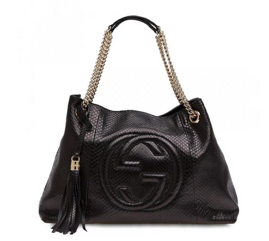Black Leather Tote