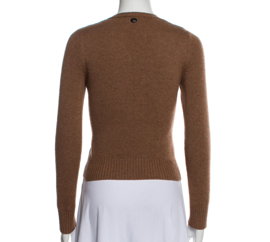 Brown Cashmere Pullover - XS