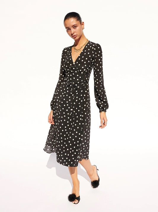 The Violette Black White Dress - XXS