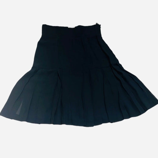 Vintage Black Chiffon Skirt - S