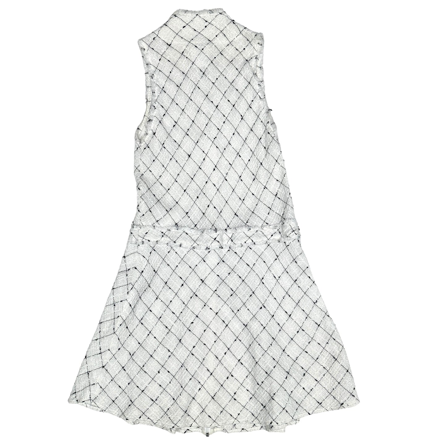 Sleeveless Tweed Dress - M