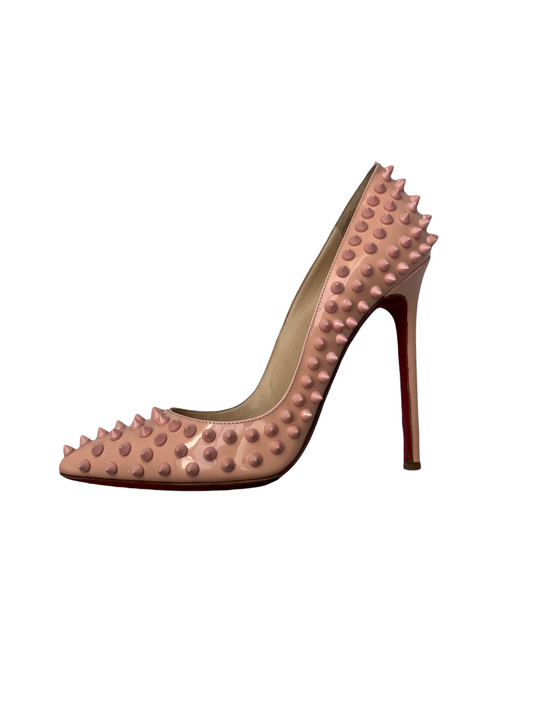 Spike Accents Patent Heels - 8