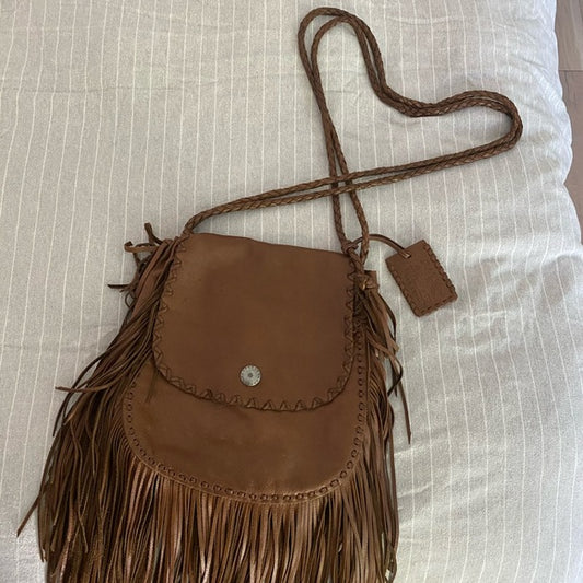 Brown Leather Crossbody Bag