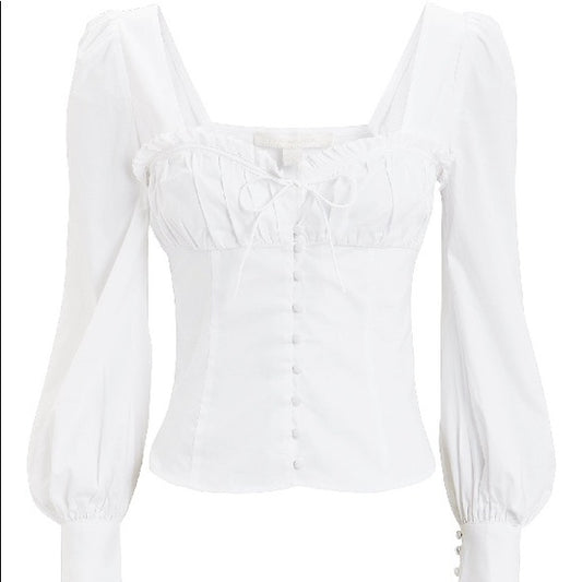 White Corset Long Sleeve - 0