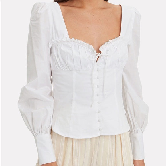 White Corset Long Sleeve - 0