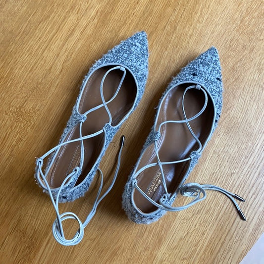 Grey Tweed Flats - 8