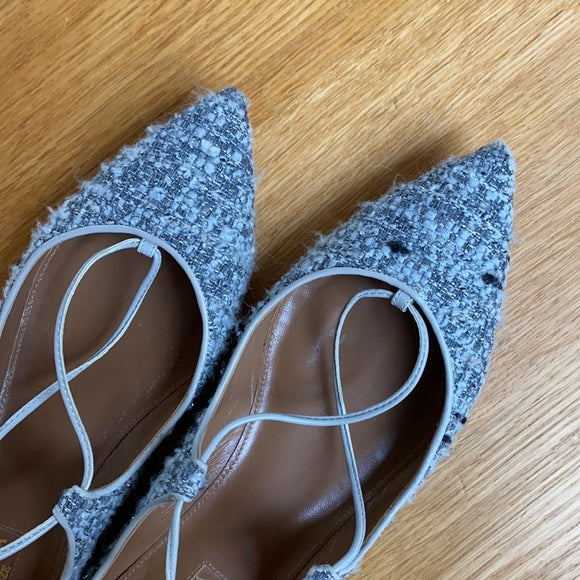 Grey Tweed Flats - 8