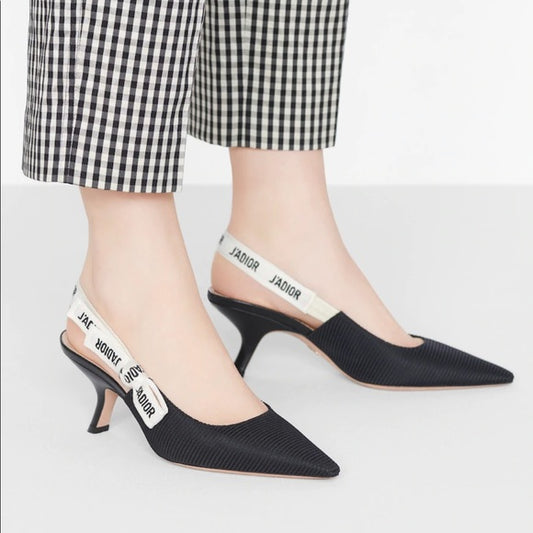 Black Slingbacks - 7.5