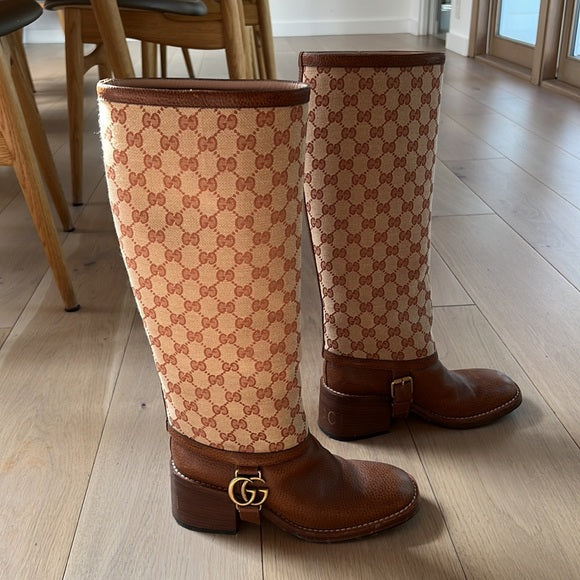 Tall Brown Leather Boots