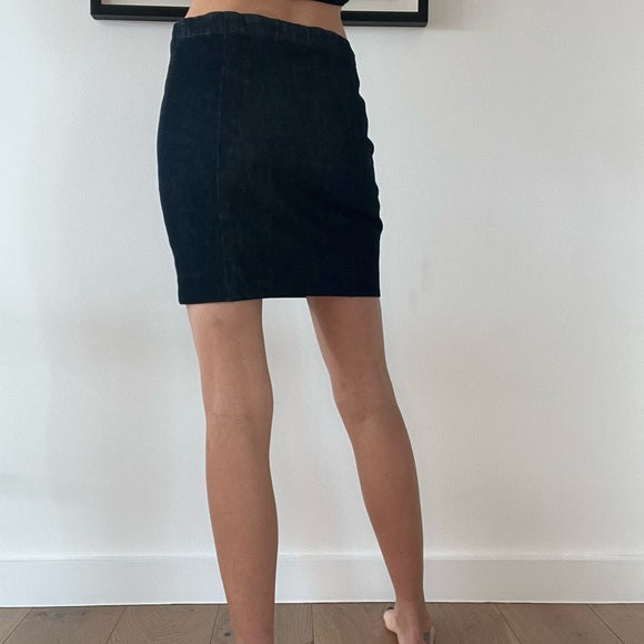 Denim Straight Skirt - S