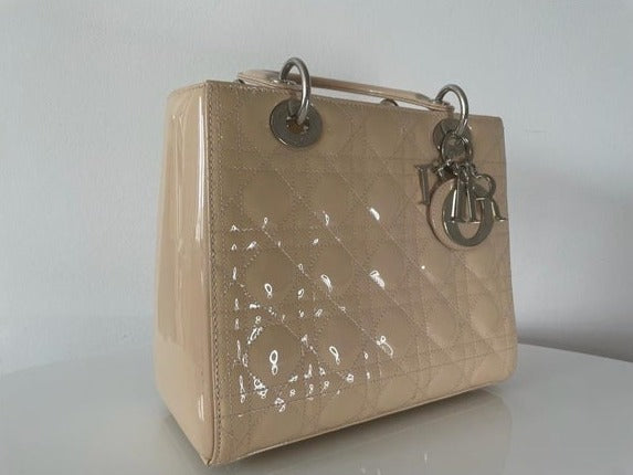 Medium Lady Dior Patent Bag