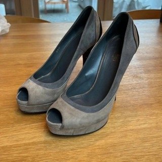 Suede Platform Heels - 7