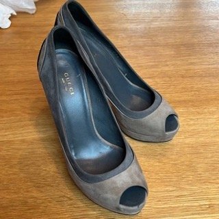 Suede Platform Heels - 7