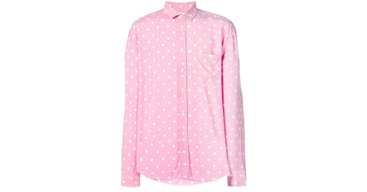 Pink Polka Dot Shirt - L