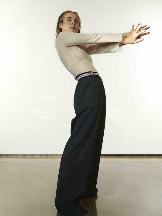 Logo Waistband Pants - XS